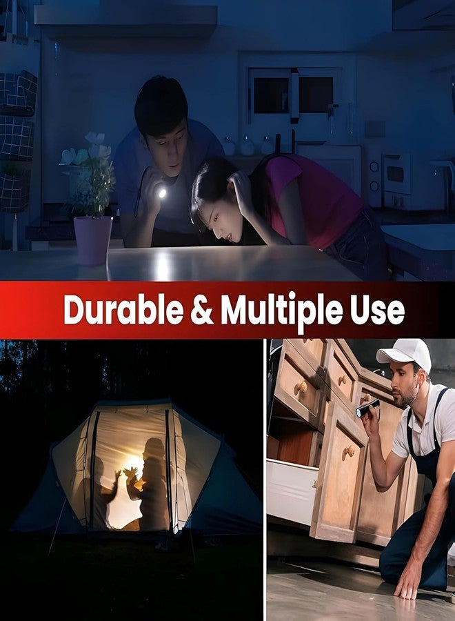 WELLUCK 3 in 1 Torch Light High Power Rechargeable - LED Torch Light Waterproof Pocket Flashlight, High Beam, Compact & Powerful for Home, Mini Handheld Torch Rechargeable (3in1 Torch, Black, Medium) - Image 5